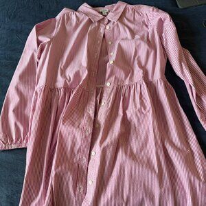 J Crew Factory Chambray Mini Shirt Dress